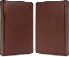 FIS Dark Brown A4 PU Daily 2026 Arabic-English Diary - FSDI45AE26DBR - Al Masam Stationery LLC