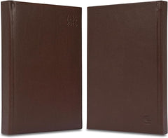 FIS Dark Brown A5 Gold-Edge PU 2026 Daily Diary - FSDI20AEG26DBR - Al Masam Stationery LLC