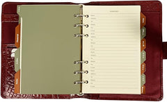 FIS Premium Crocodilus Leather Organizer 110x170mm – Maroon