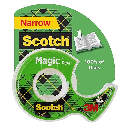Scotch® Magic™ Tape 104 with Dispenser – 12 mm × 11.43 m