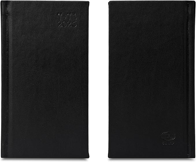 FIS Black Slim PU 2026 AE Weekly Diary - FSDI59AEP26BK - Al Masam Stationery LLC