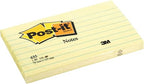 Post-it® Lined Notes – Canary Yellow, 3 x 5 in