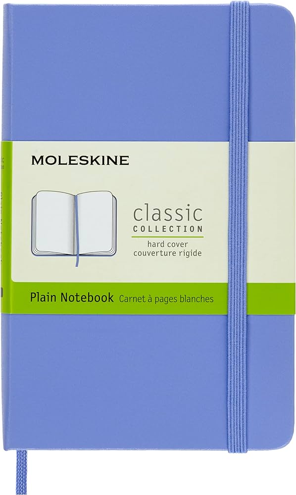 Moleskine Classic Hard Cover Plain Notebook Blue - Al Masam Stationery LLC Main image