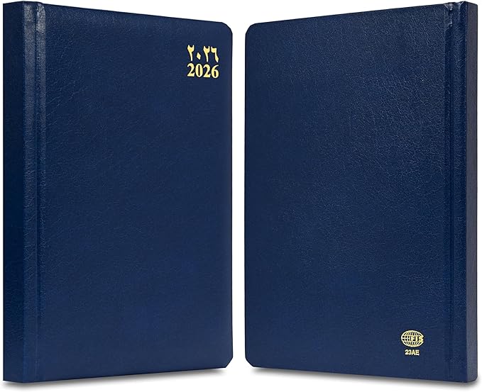 FIS Blue A5 Vinyl 2026 Daily Diary - FSDI23AE26BL - Al Masam Stationery LLC