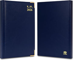 FIS Blue 170×240 Golden Corner 2026 AE Diary - FSDI75AEVG26BL - Al Masam Stationery LLC
