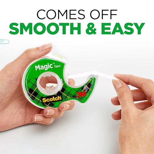 Scotch® Magic™ Tape 104 with Dispenser – 12 mm × 11.43 m