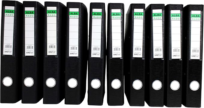 Alba Rado A4 Broad Box File 8 cm – Marble Finish High-Capacity File