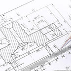 Transparent Ruler 15 cm for School, Office and Drawing