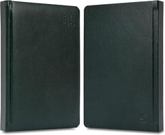 FIS Green A5 PU Gold-Edge 2026 Daily Diary - FSDI19AEG26GR