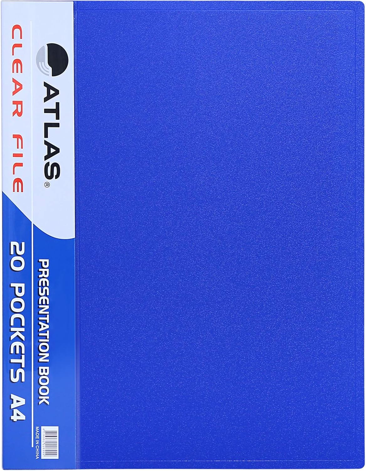 Atlas Elite A4 Clear File 30 Pockets Black Secondary image