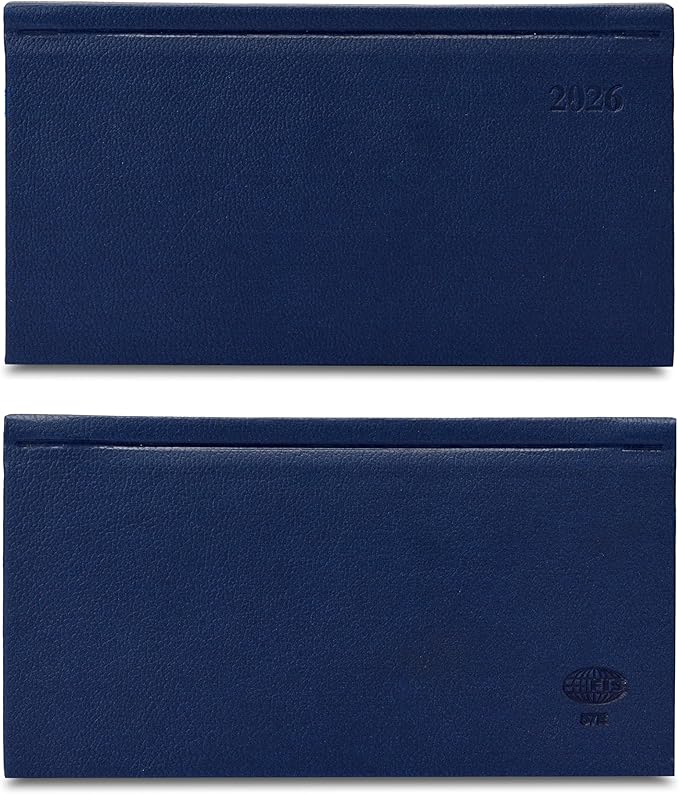 FIS Blue Slim PU 2026 Weekly Diary - FSDI57E26BL - Al Masam Stationery LLC