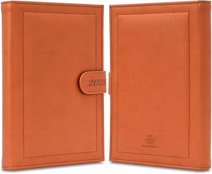 FIS Brown 170×240 PU Lock 2026 Daily Diary - FSDI61026EBR - Al Masam Stationery LLC