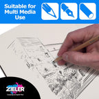Zeiler HARDBACK MIXED MEDIA CASE BOUND SKETCHBOOK-A4 - Al Masam Stationery LLC