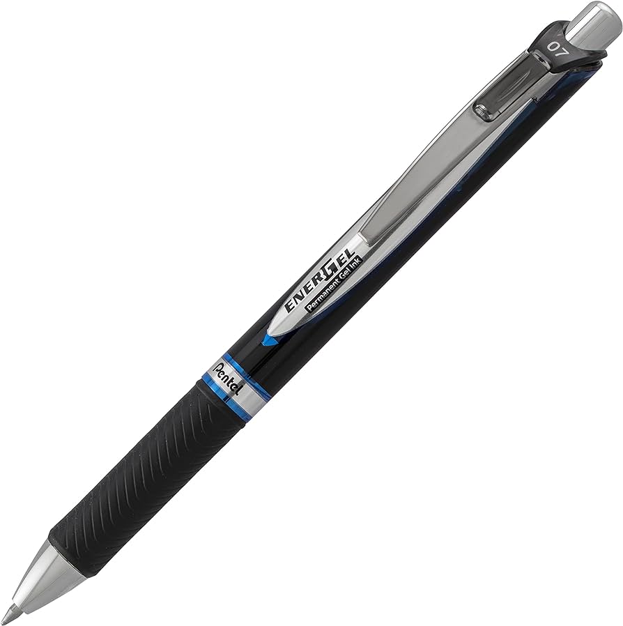 Pentel Energel Permanent Ink 0.5mm Blue Blister - Al Masam Stationery LLC Main image