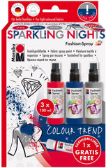 Marabu Sparkling Nights | Fashion Spray Set | Multi-Color - MrU 171900083 - Al Masam Stationery LLC