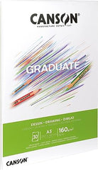 Canson Graduate Drawing Pad A4 160gsm 30 Sheet White Paper - Al Masam Stationery LLC