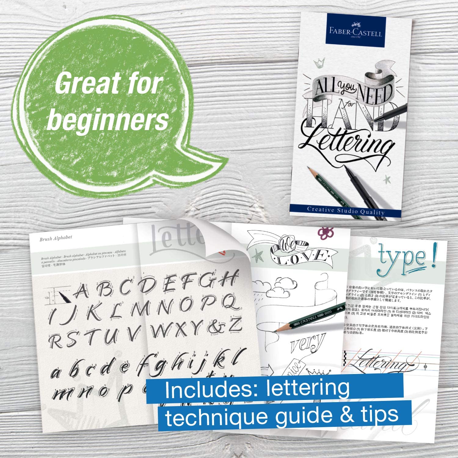 FABER-CASTELL India ink Pitt  Artist Pen Lettering - Al Masam Stationery LLC