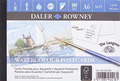 Daler Rowney The Langton Watercolour Paper Postcard Pad – 12 Sheets of 300gsm A6 Paper - Al Masam Stationery LLC