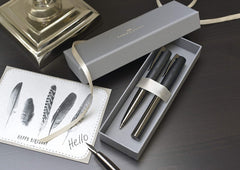 FABER-CASTELL Fountain pen LOOM gunmetal shiny M - Al Masam Stationery LLC