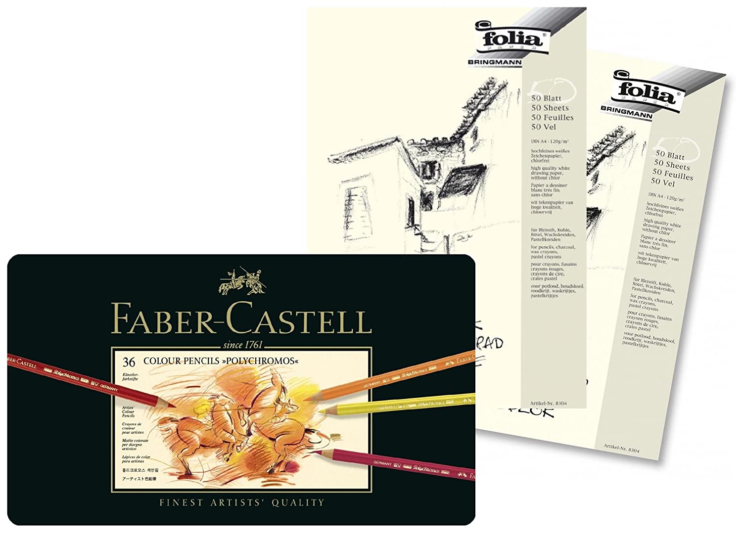 FABER-CASTELL Polychromos Artists Color Pencils - (36 Pcs) - Al Masam Stationery LLC
