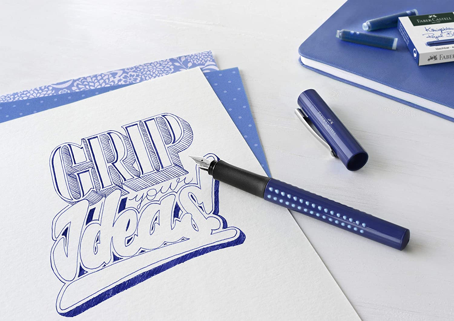 FABER-CASTELL Ink Cartridge Standard Blue - Al Masam Stationery LLC