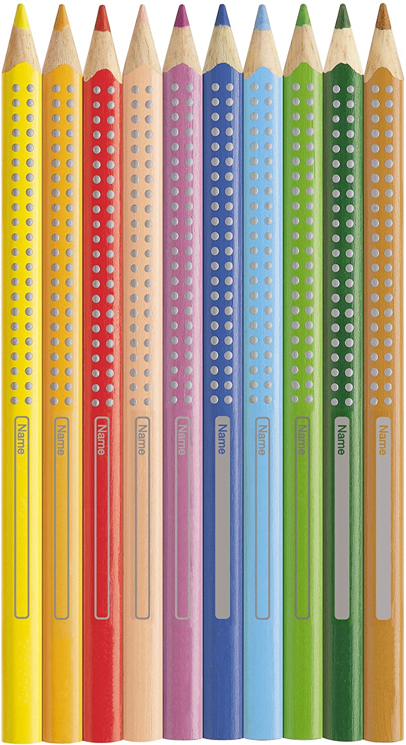 FABER-CASTELL JUMBO GRIP COL.PENCIL 12 COL - Al Masam Stationery LLC