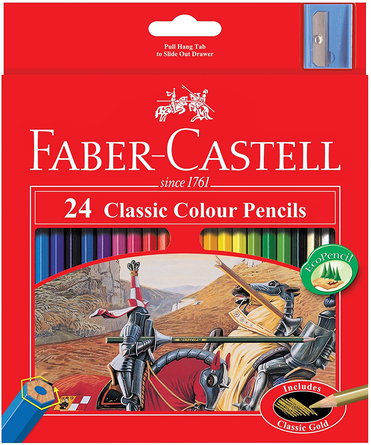 FABER-CASTELL Cardboard packet of 24 color Classic Line - Al Masam Stationery LLC