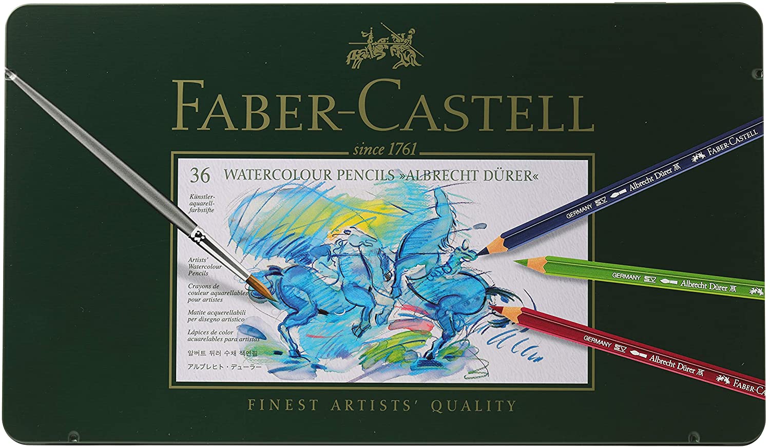 FABER-CASTELL Albrecht Durer Artists Water Color Pencils - (Pack of 36) - Al Masam Stationery LLC