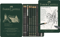 FABER-CASTELL Set 11 PITT Graphite tin - Al Masam Stationery LLC