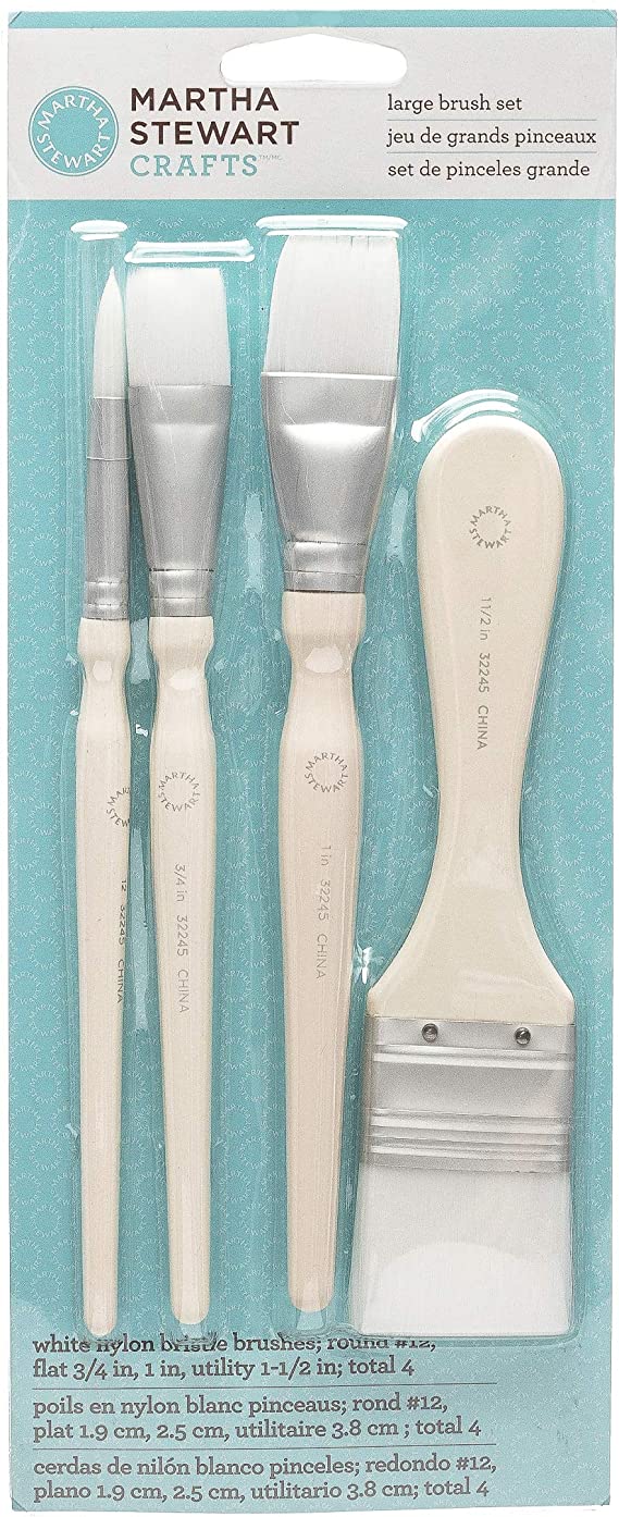 Martha Stewart Large Brush Set (4 Pc) - MSP 32245 - Al Masam Stationery LLC Main image