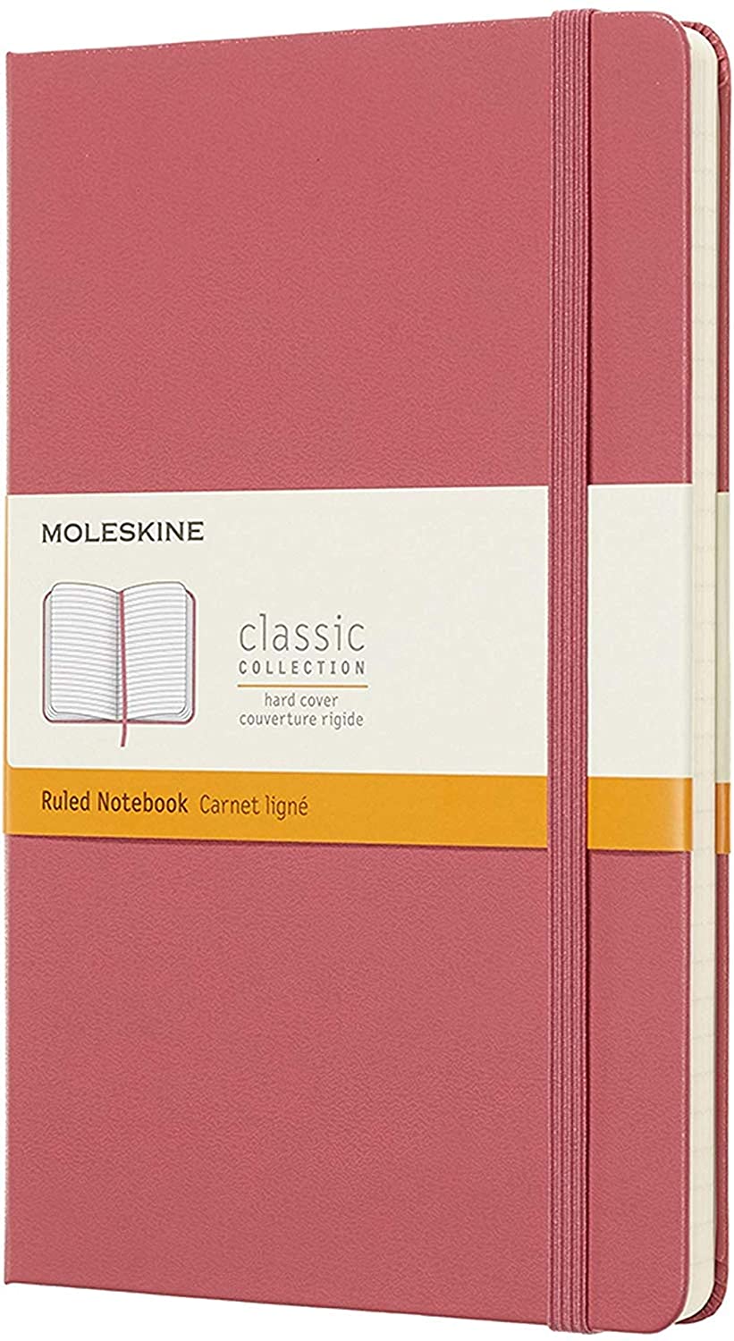 Moleskine Ruled Classic Notebook Hard Cover A5 Daisy Pink - Al Masam Stationery LLC