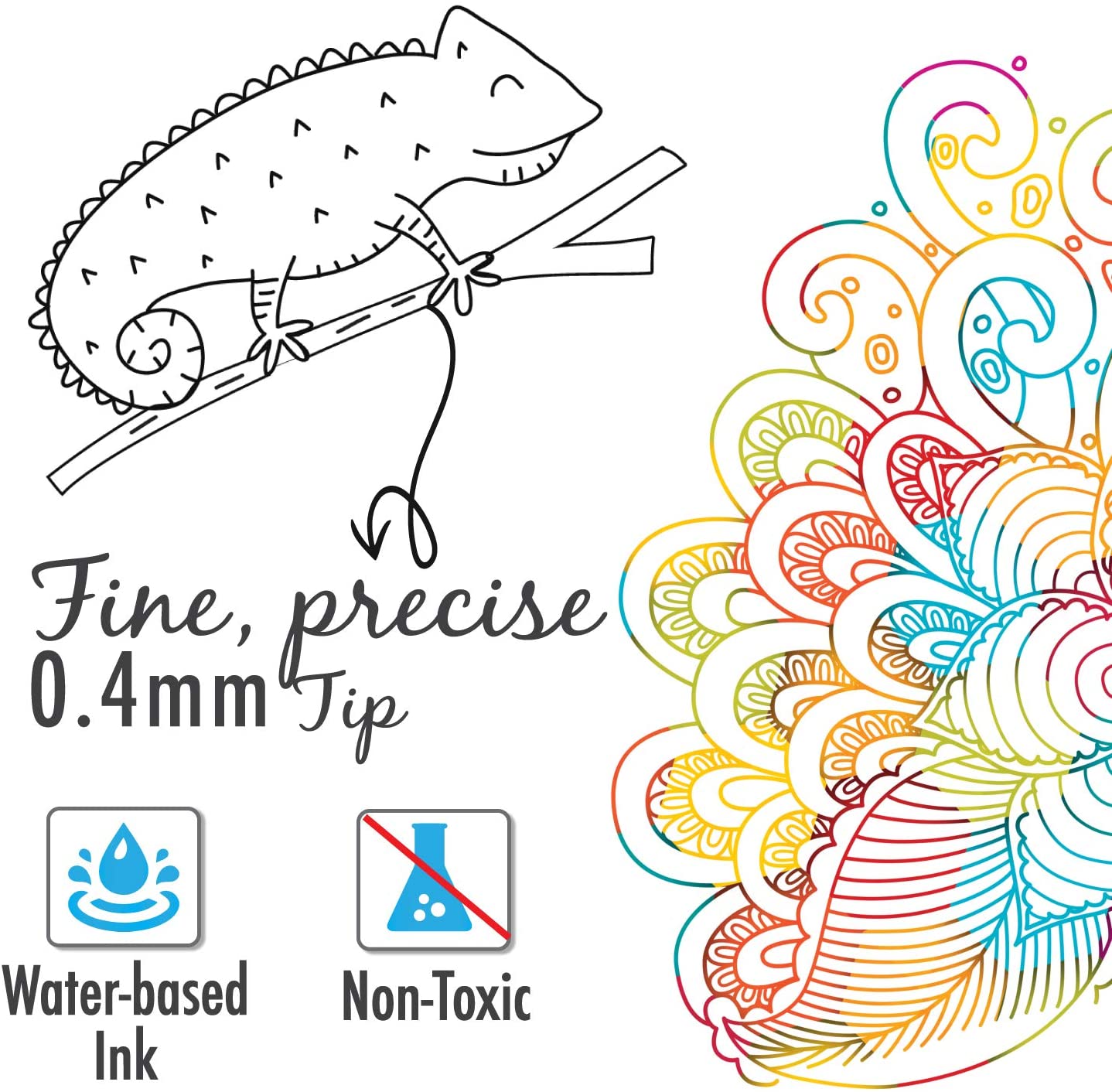 Maped Graph'Peps Fineliner Asst Colr Pot - Al Masam Stationery LLC