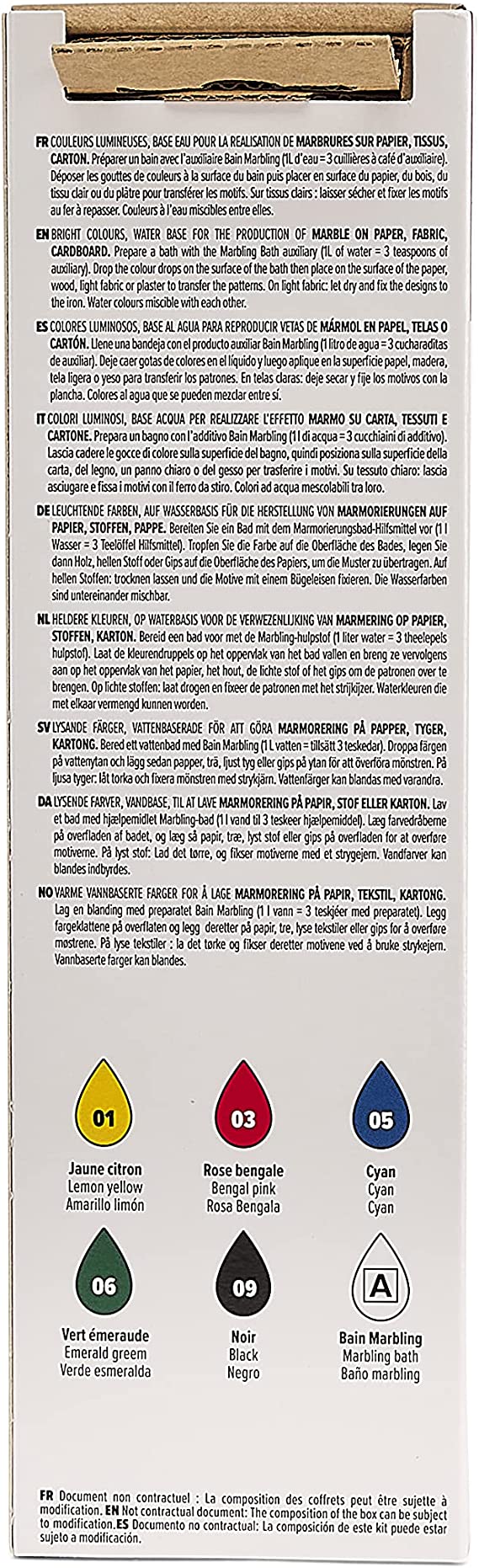 PEBEO 4 INITIA MARBLING SET 6X20ML - Al Masam Stationery LLC