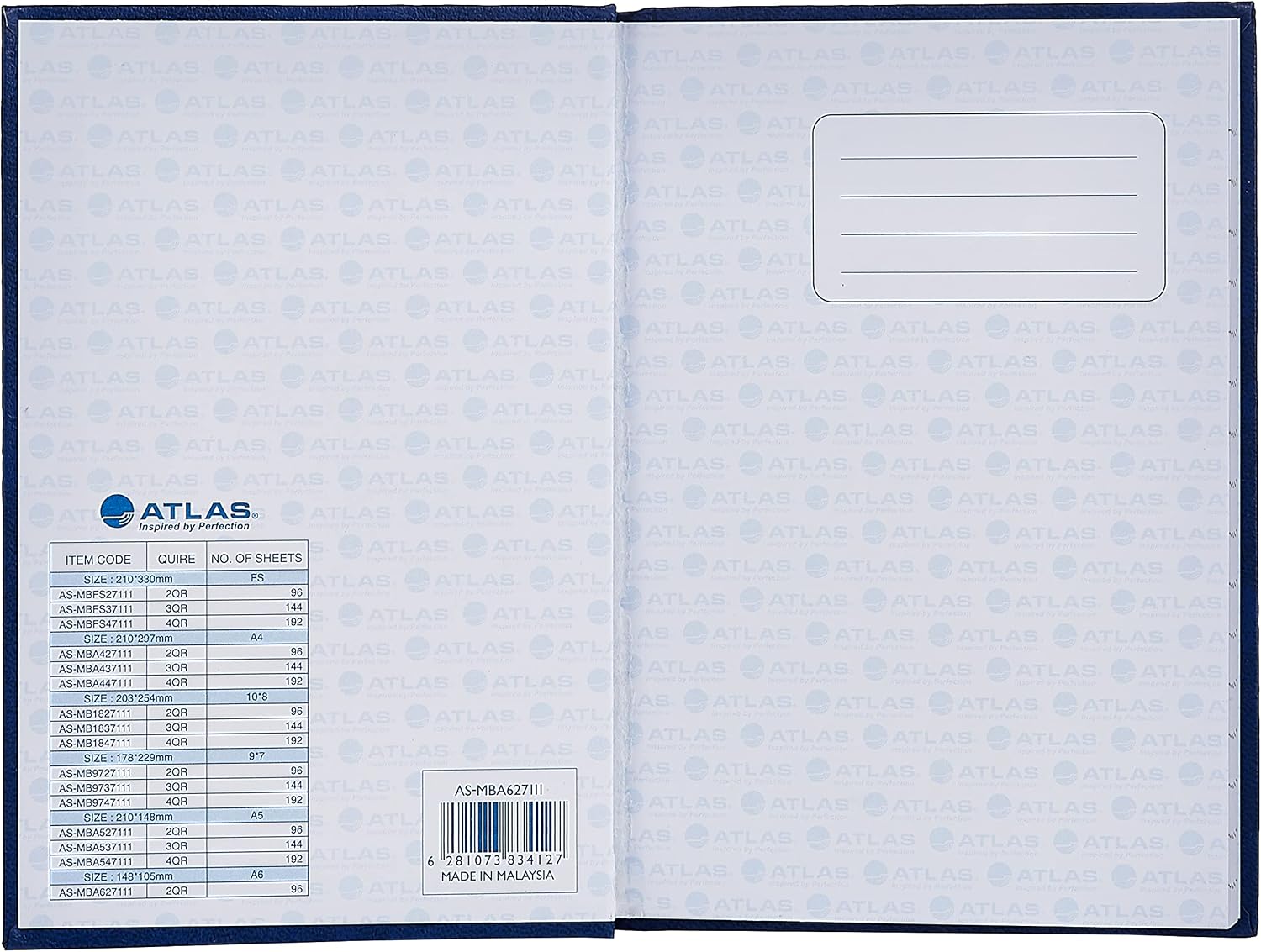 Atlas Manuscript Book A6 70 GSM 2QR | Notebook Secondary image