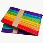 Assorted Colour Ice Cream Craft Sticks – 1 × 11.4 cm