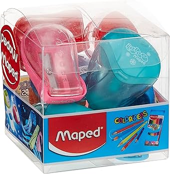 Maped Sharpeners Assorted 10 Pcs - Al Masam Stationery LLC Main image