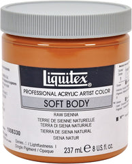 Liquitex Professional Soft Body Acrylic Paint 8-oz jar, Raw Sienna - Al Masam Stationery LLC