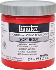 Liquitex Professional Soft Body Acrylic Paint 8-oz jar, Naphthol Crimson - Al Masam Stationery LLC