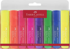 FABER-CASTELL Super-Fluorescent Highlighter Wallet of 8 - Al Masam Stationery LLC