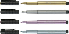 FABER-CASTELL India ink Pitt  Artist Pen Metallic 4x
