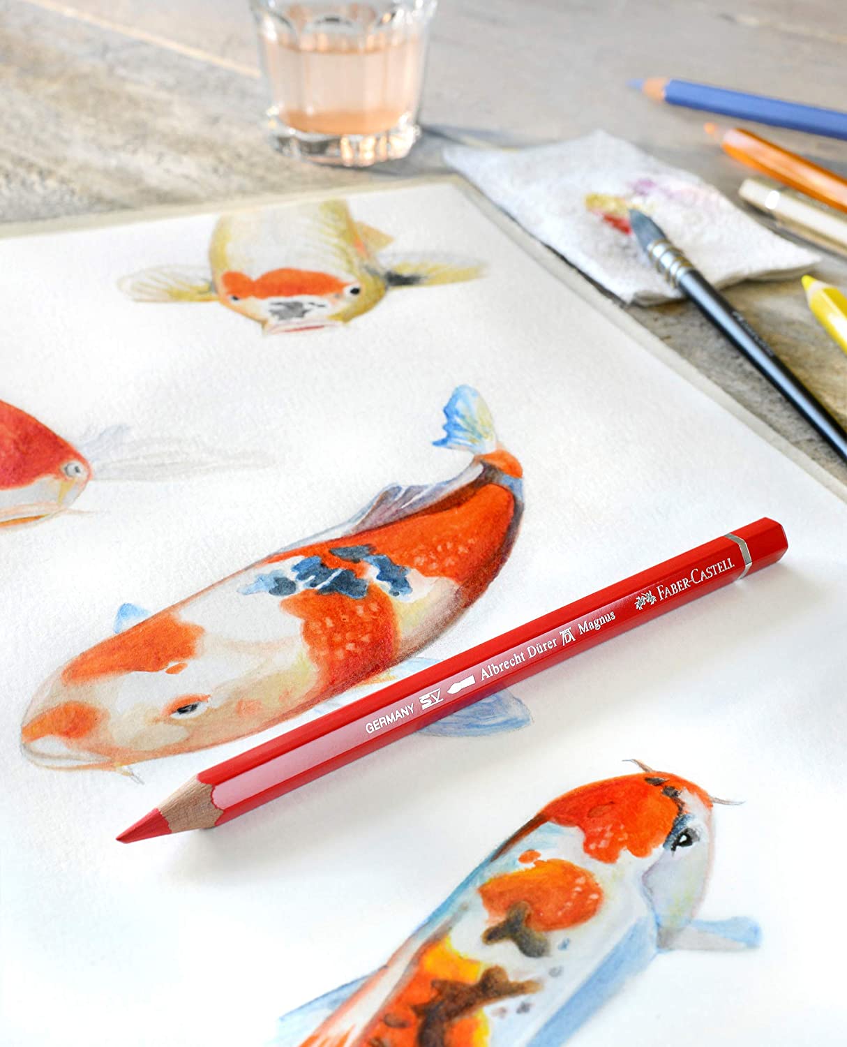 FABER-CASTELL Watercolour Pencil A.Durer Magnus (Pack of 12) - Al Masam Stationery LLC