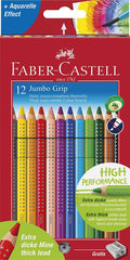 FABER-CASTELL JUMBO GRIP COL.PENCIL 12 COL - Al Masam Stationery LLC