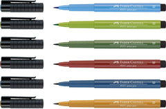 FABER-CASTELL PITT Artist Drawing Ink Pen Landscape colors - Al Masam Stationery LLC