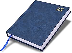 FIS Blue A4 Hard Cover Arabic-English Daily 2026 Diary - FSDI41AE26BL Main image