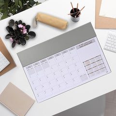 FIS Grey PVC 490x340mm Arabic-English 2026 Desk Planner - FSDK2AE26GY