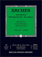 ARCHES WATER COLOUR PAPER 300G COLD PRES - Al Masam Stationery LLC