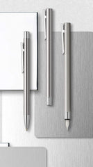 FABER-CASTELL FP Neo Slim Stainless Steel Shiny,F - Al Masam Stationery LLC