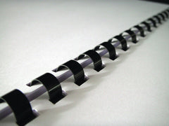 Comb Binding Spiral 28mm Plastic - Black - Al Masam Stationery LLC