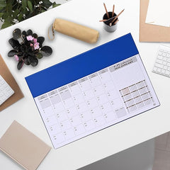 FIS Blue PVC 490x340mm Arabic-English 2026 Desk Planner - FSDK2AE26BL
