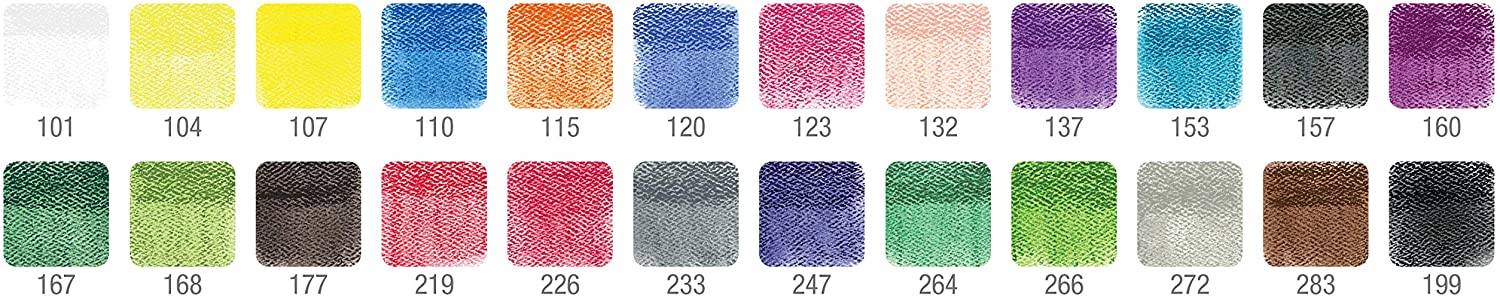 FABER-CASTELL Polychromos Artists Color Pastels Cardboard - (24 Pcs) - Al Masam Stationery LLC